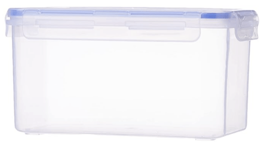 Aristo Lock & Fresh 222 Plastic Storage Container For Storing grains, pulses, rice, wheat etc- 2250 ML, Transparent Clear, large (LOCK&FRESH222) (22.5 x 13.5 x 12cm) - Image 2